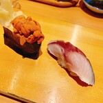 鮨 うみから - ウニとシメサバ…美しい…美味しい…大好き