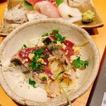 鮨 うみから - ニンニクも美味しい