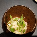 268553881 - 北寄貝とゴボウ　乳製品を使わないリゾット