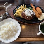 レストラン フランドル - ミックスハンバーグ270gランチ