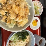 名物げそ天丼と自家製うどん お多福 - 1200円