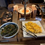 和み - ほうれん草の胡麻和え　玉子焼き　