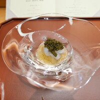 美会 - 栗アオリイカ、鮟肝、キャビア