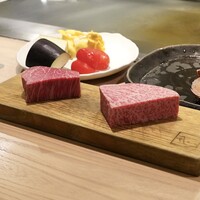 京風鉄板 はせ川 - 今昔コース・ヘレ（フィレ）とロース