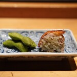 とり茶太郎 - 山椒セット　枝豆(奈良県)、手羽飯　今まで食べた枝豆で最高記録更新！粒が大きく、香りがクラシカル