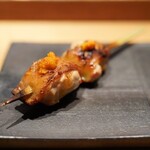 とり茶太郎 - ホロホロ鳥　むね肉　自家製柚子胡椒　柚子胡椒がヤバい