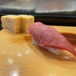 寿し処恵 - 最後は鮪のトロに卵焼き