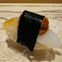 鮨 なかや - 雲丹のとろける食感・風味とパツンな墨烏賊のコラボ