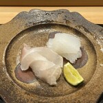 鮨 十兵衛 - クエ　あおりいか