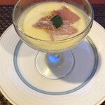 ゆとりろ軽井沢ホテル - 【'24.9】ホワイトアスパラガスと生ハム添え 　とうもろこしのソース