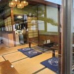 松乃家 - 窓の外からテーブル1番を観る^_^