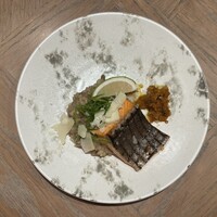 Jose Luis - 銀鮭の魚のグリル きのこのリゾット添え