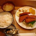 御食事処 SKY - ハムカツ「厚」定食