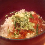 日本料理 たかむら - からすみチャズケ・・・。出来上がり。