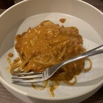 ワイン食堂 幸 - ワタリガニのトマトクリームパスタ