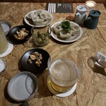 582 水餃子とお酒 - 