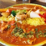 Merci - 「クリーミィゴマチキン」＆「豚コマトマトカレー」