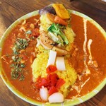 Merci - 「クリーミィゴマチキン」＆「豚コマトマトカレー」