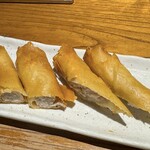 原宿タップルーム - 鳥とブルーチーズの春巻き　iPhone15 Pro 超広角カメラ