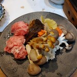 杉むら - 和牛と、きのこの小鍋、季節限定