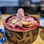 竹寿司 - 鉄火丼 中落ちトッピング