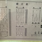 味角屋 - メニュー