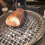焼肉ホルモン 風土. - 七輪で焼いて