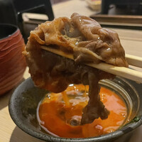 黄金出汁しゃぶと江戸前寿司 肉のあさつ 梅田お初天神店 - 