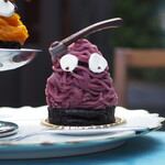 ペチカスケマサコーヒー - 紫いもモンブラン（690円）