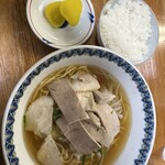 むさし - チャーシュー麺と小ライス
