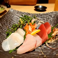 和食 鮨 日本酒 銀波 銀座店 - ⚫本日のお造り5品盛り合わせ