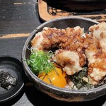 山元麺蔵 - ちょっと小さな鶏ささみ天丼