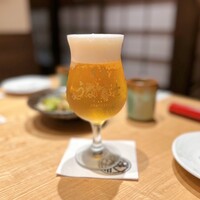 炭焼 うな富士 有楽町店 - 生ビール（750円税込）
