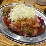 幸運豚人 - 低温調理極厚ポークジンジャー300ｇ（大盛）1,200円（ご飯・スープ、１回おかわり無料）