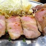 幸運豚人 - 低温調理極厚ポークジンジャー300ｇ（大盛）1,200円（ご飯・スープ、１回おかわり無料）