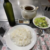 紅花別館 - ココットカレー配膳時