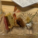 すしやのたい悟 - 赤酢のご飯、美味しくて先に食べてしまう、、。