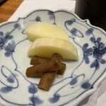 天婦羅 みやしろ - 漬物