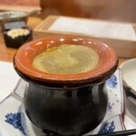 天婦羅 みやしろ - 鮑のソース