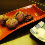 きた村 - 黒餅の素焼き