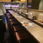 天神黒毛流 焼肉 参星 - カウンター