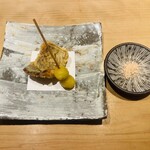 鮨 一二郎 - 太刀魚天ぷらと銀杏