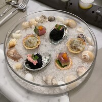 Maison DIA Mizuguchi - お口取り - 帆立､鳥賊､鮪