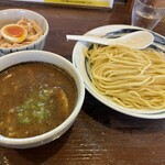 らーめん 三福 - 濃厚つけ麺 800円♪ 鶏塩めし（ミニ） 250円♪