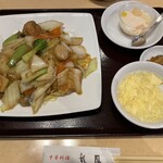 龍鳳 - 海鮮焼きそば定食