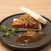 焼肉うしごろ - 牛ヒレカツサンド トリュフ