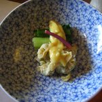 庭園の宿 石亭 - 酢物「浅利のぬた和え」
