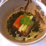 庭園の宿 石亭 - 煮物「穴子豆腐」
