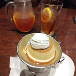 サロン卵と私 - カスタードプリン・フルーツティー