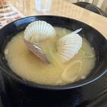 仙堂庵 - 別注のホタテ稚貝味噌汁